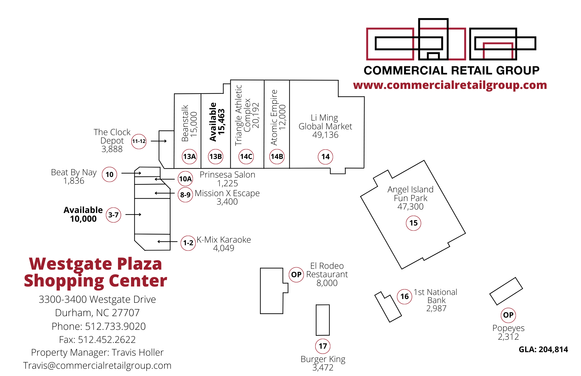 Westgate Plaza NC Site Plan